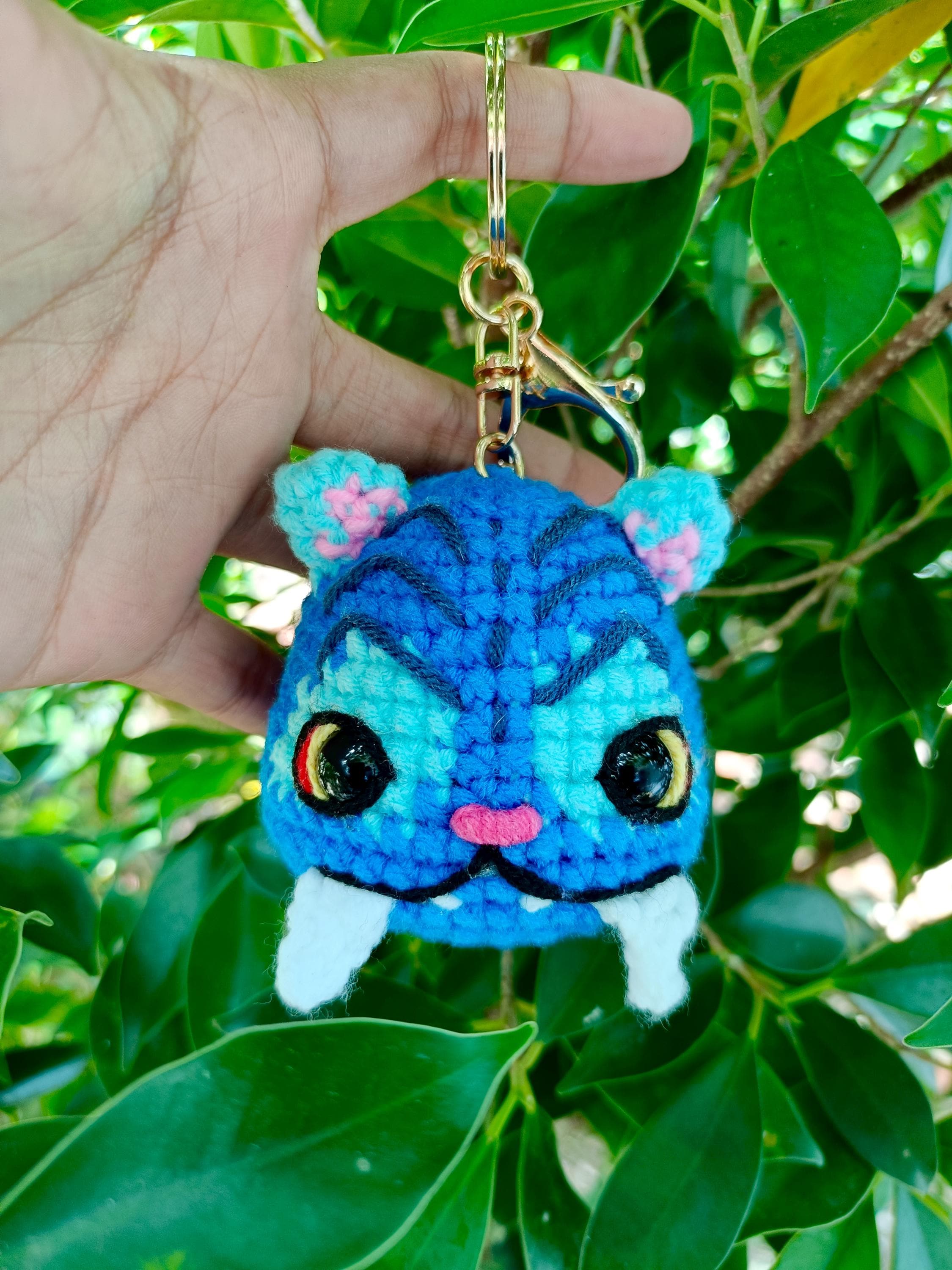 Crochet Chibi Doll Keychain | Handmade Mini Amigurumi Plush
