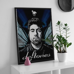 Deftones I watched you change, White Pony poster, colourful & bold wall art.