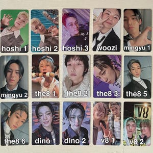 Seventeen the 8 Photocards - Etsy