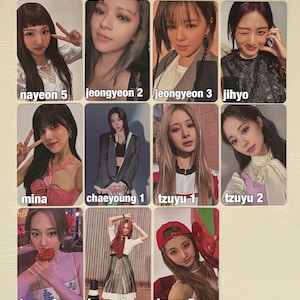 Official Twice and Itzy Photocards