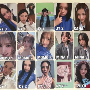 Official Twice Album Photocards