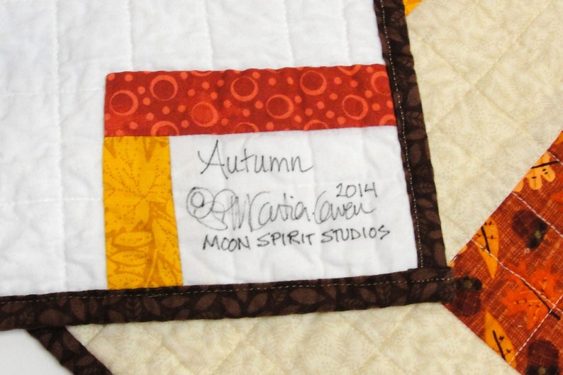sunflowe brown and brick red on beige  Autumn with acorns leaves Clearance Sale- Thanksgiving table runner- quilted- with rust mustard