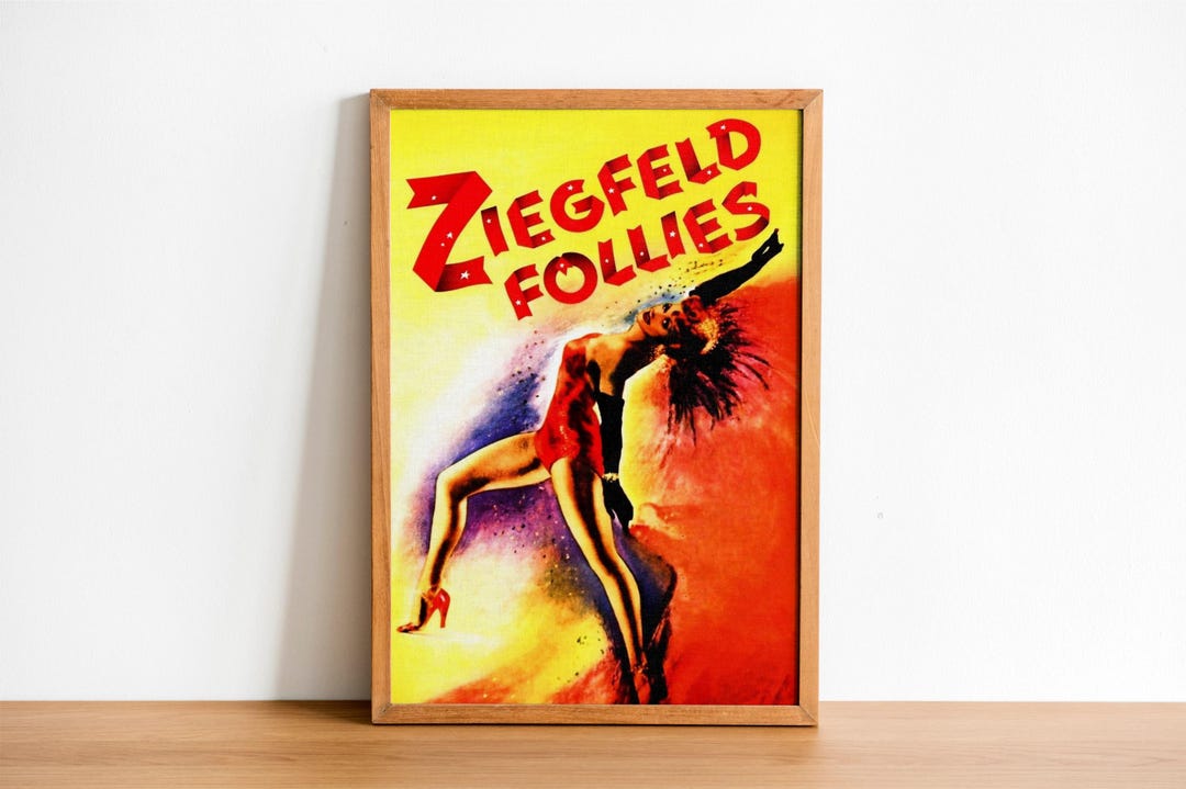 Ziegfeld Follies 1945 Movie Poster Vintage Musical Film Art, Classic