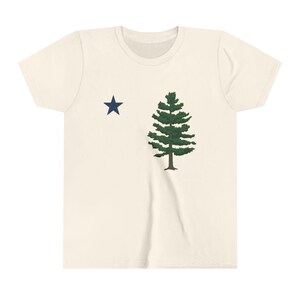 Maine State Flag Youth Short Sleeve Tee