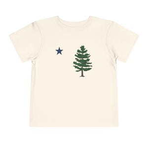 Maine State Flag Toddler Short Sleeve Tee