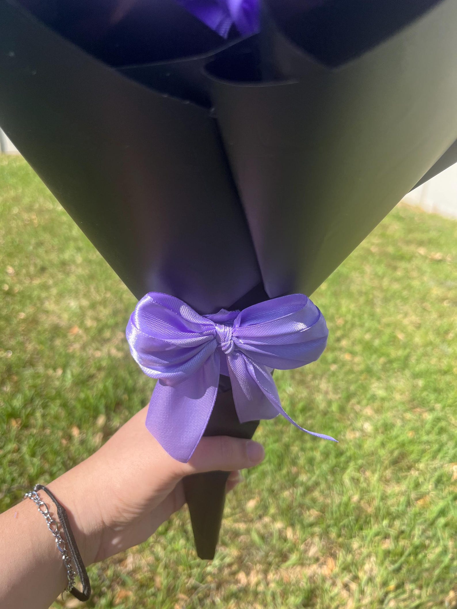 Light Purple Ribbon Bouquet | 15 Count| Purple Ramo| Lilac / Lavender ...