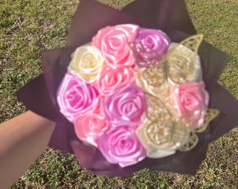 Rapunzel Eternal Rose Bouquet - Etsy