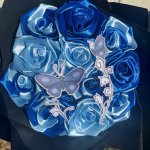 Corpse Bride Eternal Ribbon Rose Bouquet| Corpse Bride Eternal Bouquet| Blue Bouquet