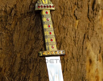 Ragnar Lothbrok Viking Sword with Scabbard, Bjorn Ironside Inspired, Handcrafted Norse Sword, Medieval Replica, Gift for Him