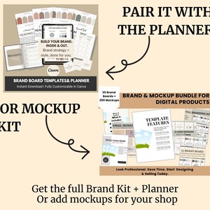 Brand Board Template, Canva Branding Kit, Email Logos & Color Palettes, Custom Small Business Brand Identity, Modern Brand Board 2025 image 3