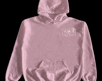 Pink RAW V2 Logo Hoodie