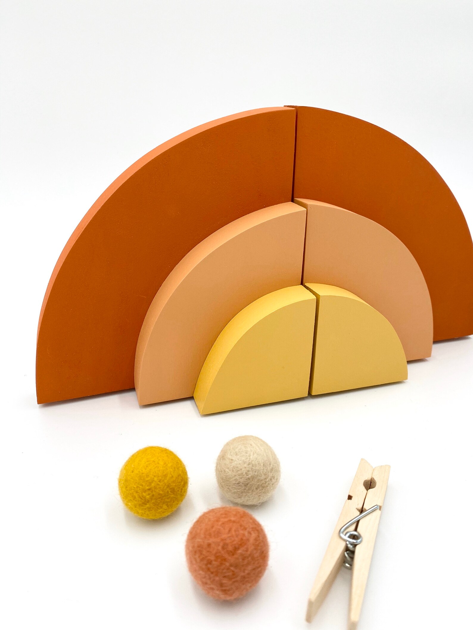 Desert Sun Bookends Muted Rainbow Bookends Bohemian Baby Etsy