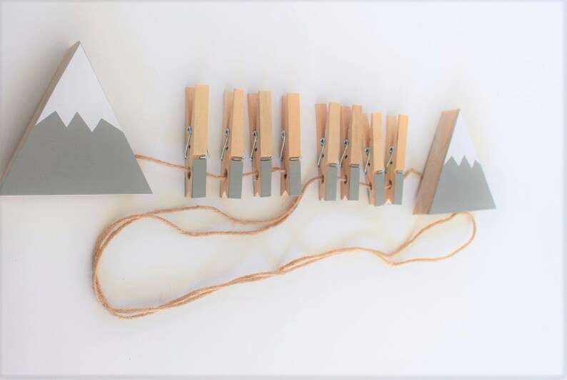 Mountain Art Display Clips Adventure Nursery Mountain Etsy