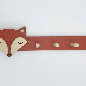 Woodland Fox Hanger, Forest Animal room decor, Fox wall art, Animal Kids Decor, Woodland Nursery, image 7