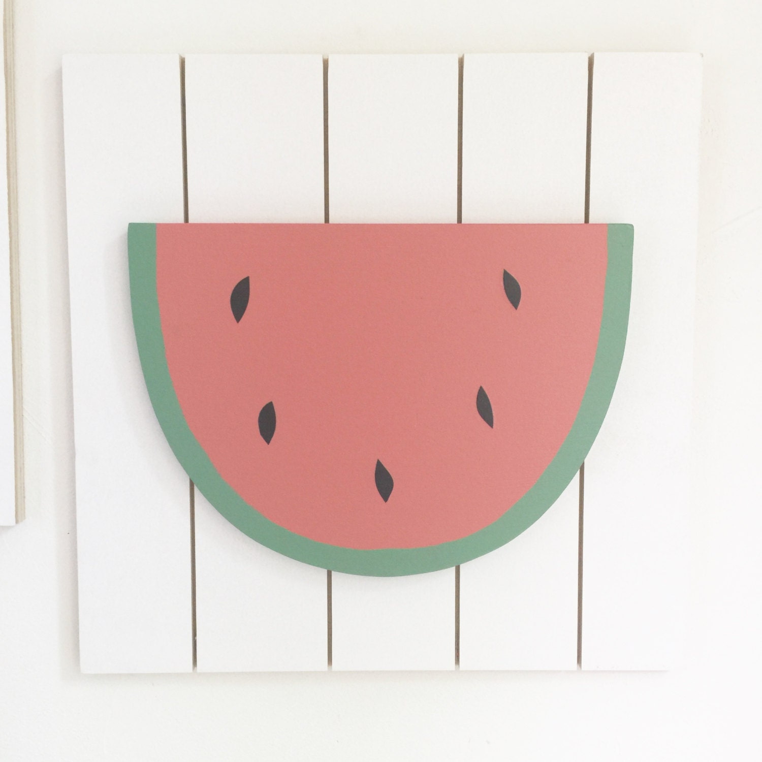 Watermelon Wall Art Kids Wall Art Wood Wall Art Fruit Wall Art