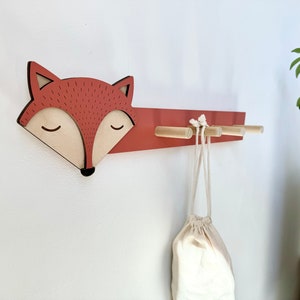 Woodland Fox Hanger, Forest Animal room decor, Fox wall art, Animal Kids Decor, Woodland Nursery, image 6