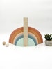 The Original Boho Rainbow Bookends, Bohemian Baby Nursery, Boho Kids Decor, Muted Rainbow Decor, MIdcentury Modern bookends, Rainbow Baby