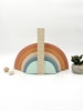 The Original Boho Rainbow Bookends, Bohemian Baby Nursery, Boho Kids Decor, Muted Rainbow Decor, MIdcentury Modern bookends, Rainbow Baby 