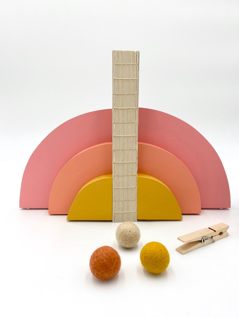 Rainbow Bookends Desert Sun Bookends Bohemian Baby Nursery Etsy