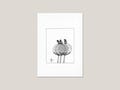 Three Crows Art Print — Urban Ink Drawing, Black and White Bird Illustration product logo