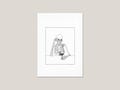 Skeleton with Wine Art Print — Memento Mori Ink Drawing product logo