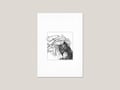 The Rat and Rose Art Print — Animal Ink Drawing, Black and White Nature Illustration product logo