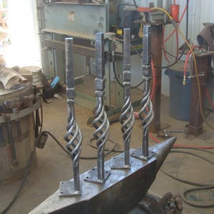 table legs hand forged
