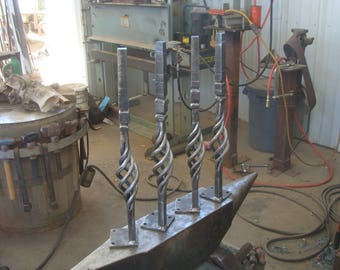 table legs hand forged