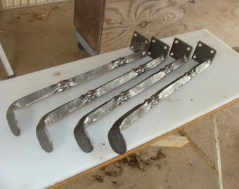 table legs hand forged