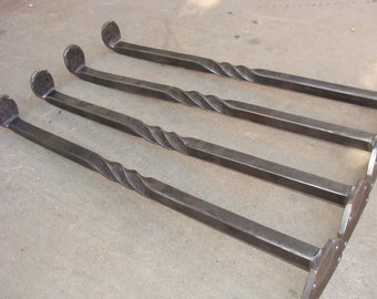 Table legs hand forged