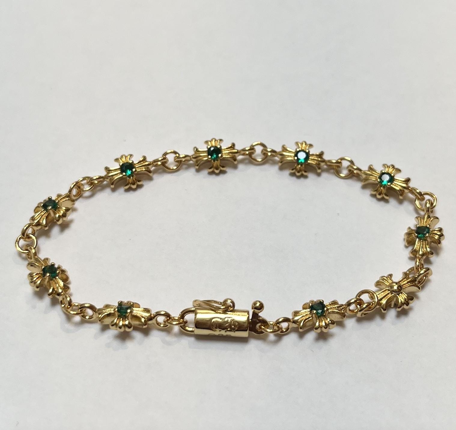 Chrome hearts gold bracelet hot sale