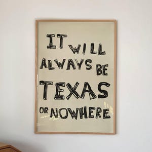 Hand-Drawn Texas Print: Minimalistic State Love Quote, TX Poster, Texas Home (Digital Downloadl) 220
