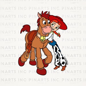 Retro Toy Story png, Jessie and Bullseye png, Disneyworld Trip png, Family Vacation png, Pixar Lover Gift, Retro Cartoon Style