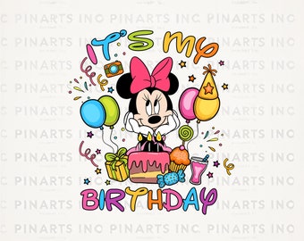 Es Mein Geburtstag Minnie Maus Png, Geburtstagskind Png mit Minnie, Disney Kinder Png für Geburtstagsfeier, Disney Kinder Png, Geburtstag Png