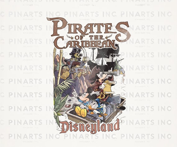 Pirates of the Caribbean Disneyland Png, Mickey and Friends Png