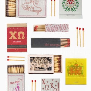 CHI OMEGA Matchbook Print