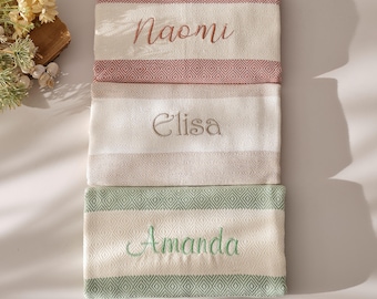 Personalized Beach Towel, 40&#39;&#39;x70&#39;&#39;, Custom Towel, Bachelorette Gift, Wedding Gift, Bridesmaid Gift, Girls Trip Gifts, Bridal Party Towel