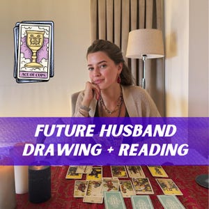 Desenho de futuro marido + leitura de tarô psíquico, conheça seu futuro cônjuge, leitura de tarô do amor, desenho realista de futuro marido
