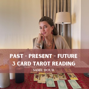 Lectures du passé, du présent et du futur, Lecture approfondie du tarot à 3 cartes, Prédictions précises, Lecture du tarot psychique, Lecture intuitive à la même heure