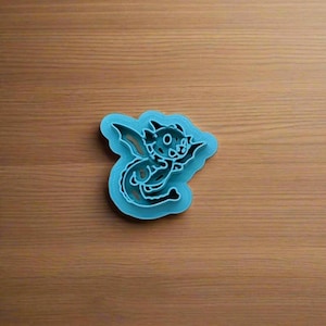 Horny, Heart-Tail Dragon Cookie Cutter for Cookies, Clay, Fondant, Ceramics and other Mediums