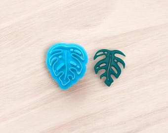 Tropical Monstera Leaf Cookie Cutter: Clay & Fondant Tool