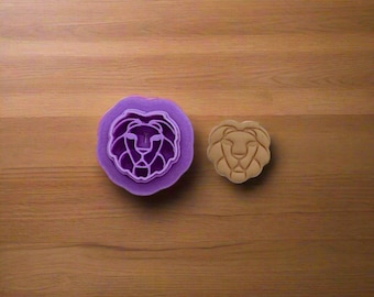 Cortador de galletas con forma de cabeza de león: ideal para galletas, cerámica, alfarería, arcilla polimérica y fondant