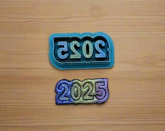Custom 4-Digit Year Cookie Cutter: Celebration Fondant, Clay & Pottery