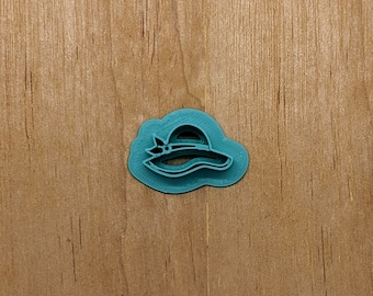 Women's Sun Hat Cookie Cutter: Ideal for Cookies, Ceramics, Pottery, Polymer Clay, and Fondant