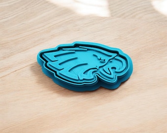 Eagle Head Cookie Cutter & Stamp Set: Polymer Clay, Fondant
