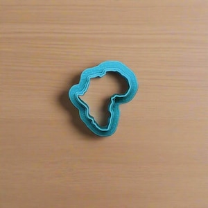Cortador de galletas con forma de mapa de África: ideal para galletas, cerámica, alfarería, arcilla polimérica y fondant