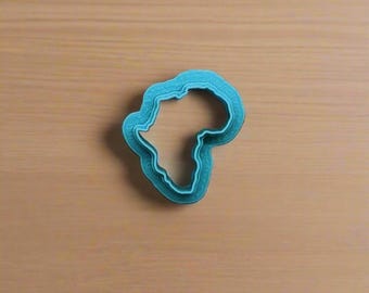 Africa Map Shape Cookie Cutter: Ideal for Cookies, Ceramics, Pottery, Polymer Clay, and Fondant