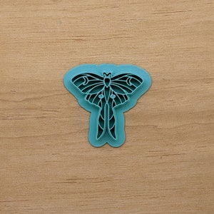 Luna Moth Cookie Cutter: 3D Printed Clay & Fondant Tool