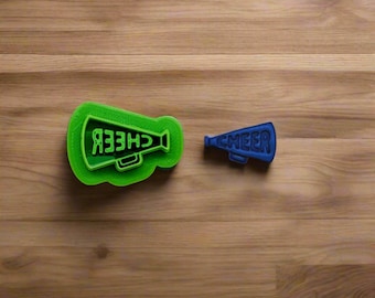 Cheer Megaphone Cookie Cutter: Multi-Medium Craft Tool