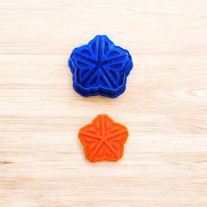 Rochester Flower Cookie Cutter & Stamp Set Ideal for Cookies, Ceramics, Pottery, Polymer Clay, and Fondant